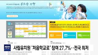 사립유치원 '처음학교로' 27.7%[포항MBC뉴스]