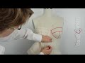 how to drape a bra cup bodice