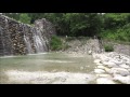 山梨県北杜市白州　尾白の森名水公園「べるが」で川遊び