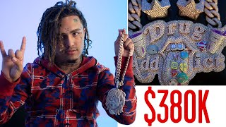 Lil Pump Shows Off His Insane Jewelry Collection | On the Rocks | GQ