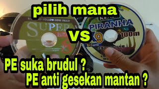 🔴 PE Kenzi piranha VS PE Falcon super braid | review dari pengalaman pribadi | Castingboy