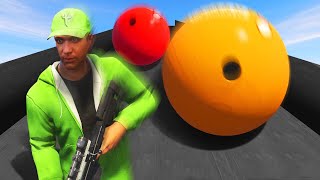 EXTREME BOWLING AVALANCHE DEAHTRUN! (GTA 5 Funny Moments)