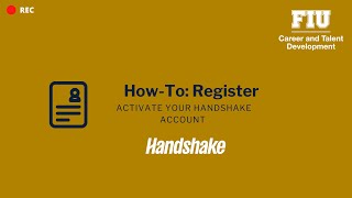 How-To: Activate Your Handshake Account