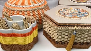 AMAZING DIY BASKET FROM CARDBOARD #diy #handmade #craft