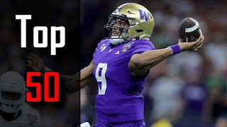 My Top 50 Prospects of the 2024 NFL Draft