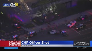 CHP officer in critical condition after being shot during traffic stop