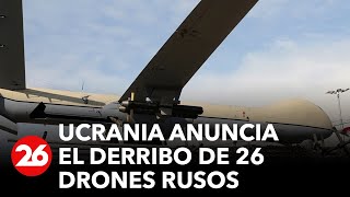 Ucrania anuncia el derribo de 26 de los 33 drones lanzados por Rusia en ataques nocturnos