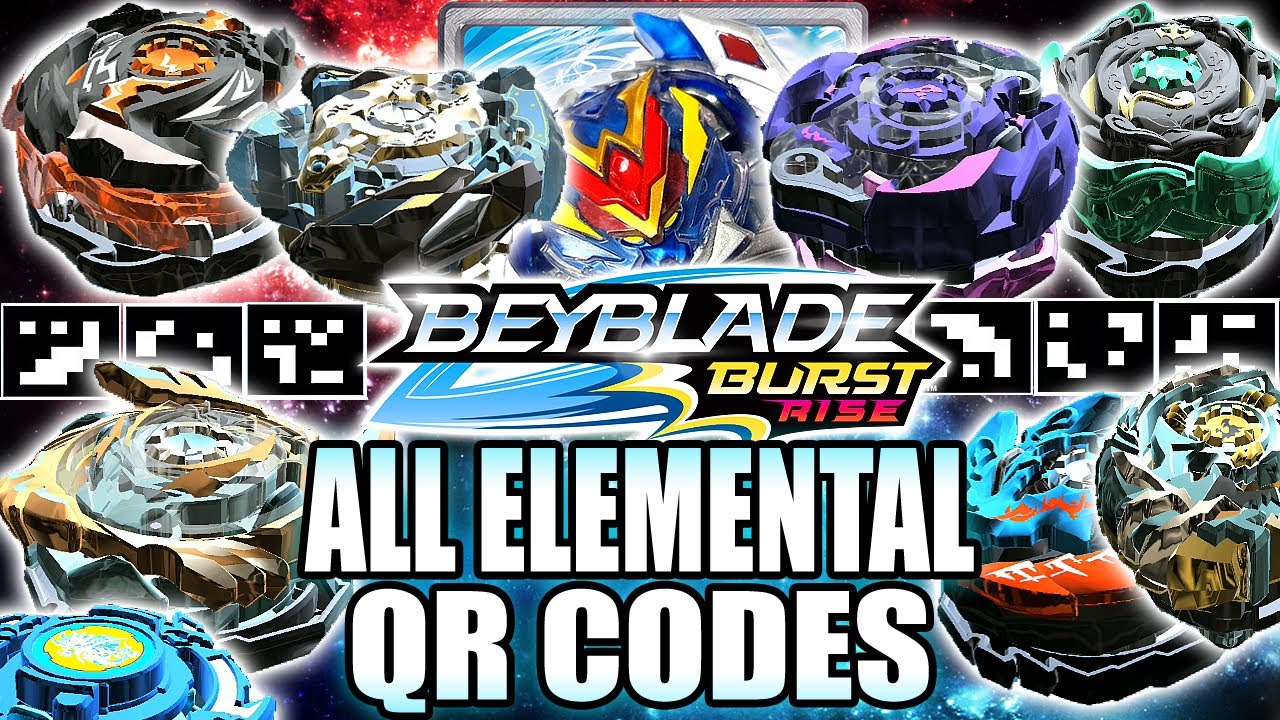 Beyblade Burst Surge QR Codes List