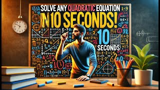 Solve any Quadratic equation in 10 seconds #math #quadraticequation