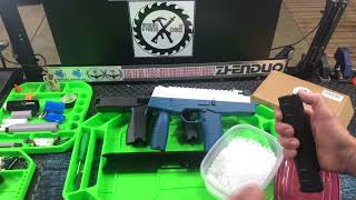 Setup - ZHENDUO TOYS  - LeHui MP9 Gel Ball Blaster \u0026 SHRAPGEL Milky White GelBeads