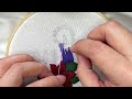 diy christmas candles and poinsettia flower embroidery kit