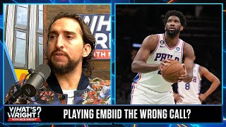 Panic time for Joel Embiid, 76ers after blowout Game 2 loss vs. Celtics? Not yet | What's Wright?