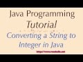 How to convert String to Integer in Java?