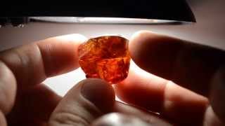 sphalerite faceting rough - 104.08 ct