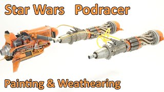 Kitbashing Star Wars – Podracer [Paint and Weathearing] - (1/48 Tamiya Bulldozer – Control Pod)