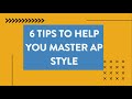 JPR Insider | 6 Tips to Help You Master AP Style