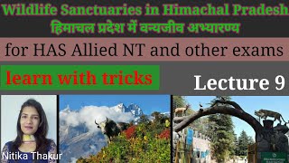 Wildlife Sanctuaries in himachal Pradesh by NITIKA THAKUR हिमाचल प्रदेश में वन्य जीव अभ्यारण्य