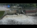 bonus drone footage oakdale dam reached high water levels following the recent rains