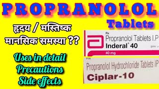 Inderal tablets / Ciplar tablets / Propranolol HCL tablets  LEARN ABOUT MEDICINE