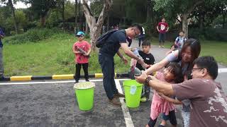 子晴欣玥兩姐妹水火箭兩倍彈藥發射成功~準園台北圓外園 (欣玥6y7m 子晴7y11m) -201810