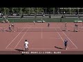 2024年 全日本ジュニアソフトテニス選手権大会 男子u 20 ダブルス 1回戦 野本凌生・黒坂卓矢 法政大学・日本体育大学 対 丹羽奏人・香山侑月 岡崎城西高校