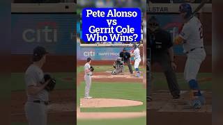 Pete Alonso vs Gerrit Cole. Who Wins? #mlb #baseball #mets #yankees