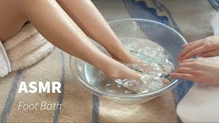Foot Bath ASMR for sleep 💤 Foot Scrub, Water Sounds, Soap Foam Sounds,Foot Massage asmr🧼No Talking