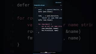 Go Tutorial #20: Databases — PostgreSQL with pgx #Short #Short