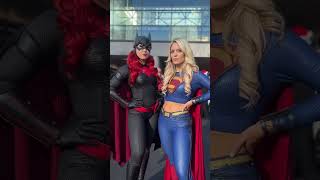 Batwoman and Supergirl at New York Comic Con! Elena_strikes and Laney Feni!