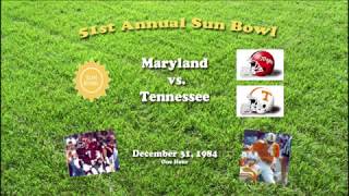 1984 Sun Bowl (Maryland v Tennessee) One Hour