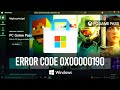 How To Fix Microsoft Store Error Code 0x00000190 [Tutorial]