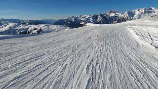 Afdaling skigebied Sonnenkopf bij Sankt Anton