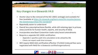 e-Stewards V.4 Overview