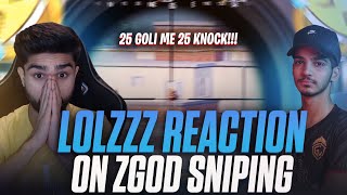 @LoLzZzGaming Reaction on @ZGODGAMING Sniping 😱