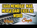 Cara membuat Mail Merge Rapor Sekolah || Tutorial Ms. word