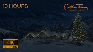 COZY Holiday BLIZZARD in COLORADO | Howling Wind & Blowing Snow Ambience | Relax | Study | Sleep