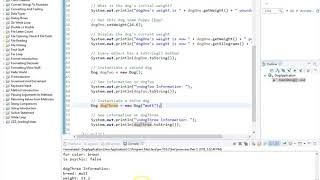 Java 6.3- Class Creation- Part 3- Constructors