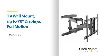 TV Wall Mount, up to 70” Displays, Full Motion | StarTech.com