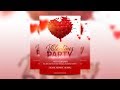 Valentine's Day Party Flyer | Free Template | Photoshop Tutorial