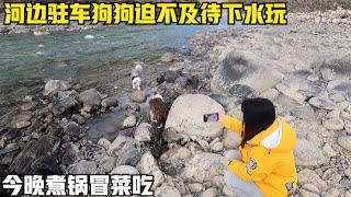 返程之旅走川藏中线，今晚河边驻车环境很不错，太阳下山后太冷了【旅途十万里】