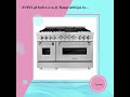 ZLINE 48 Inch 6.0 cu. ft. Range with Gas Cooktop and Gas Oven In Stainless Steel RG48