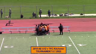 2010 Asante Elite U12 v TFC Kitchener 5 7 2022