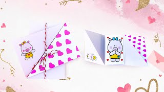 Tutorial Diagonal Pop Up Card | Regalito fácil #manualidades #regalos  #enamorados #diy #tutorial