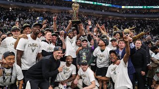 NBA Championship Trophy Presentation | Giannis Antetokounmpo is the NBA Finals Most Valuable Player