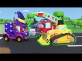Super Drill vs. Robot Fire Truck! Who is the strongest  Cars & Trucks Rescue for Kids