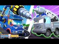 Super Drill vs. Robot Fire Truck! Who is the strongest? | Cars & Trucks Rescue for Kids