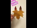 Осенние поделки из листьев ЛИСА🍁🍂 craft ideas diy