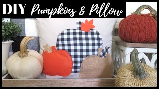 SWEATER PUMPKIN DIY | TAMALE WRAPPER PUMPKIN | 4 FALL DECOR DIYs