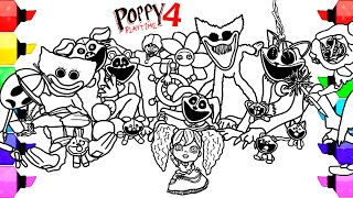 Poppy Playtime: Chapter 4 Coloring Pages /How to Color All New Bosses and Monsters from 3,4 chapters