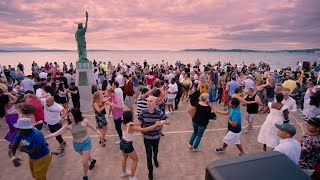 Salsa during Seattle sunset